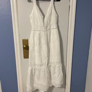 White Eyelet Lace Dress